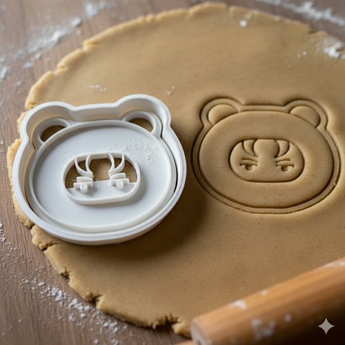 Emporte-pièce ours 8 cm - moule à biscuit artisanal pour pâtisserie