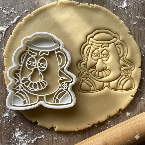 Emporte-piece monsieur patate - moule a biscuit artisanal 8 cm