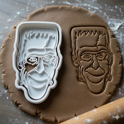 Emporte-pièce frankenstein pour biscuits et pâtisserie - 8 cm