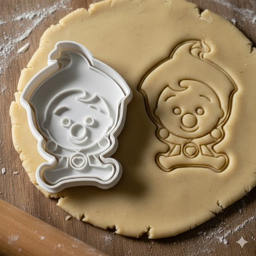 Emporte-piece artisanal 8 cm pour biscuits et patisserie - noir