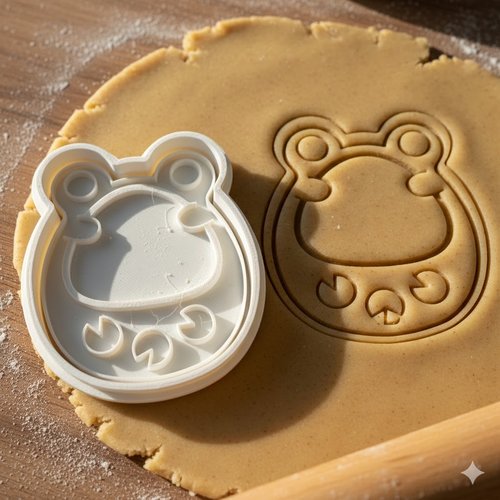 Emporte-piece grenouille 8 cm - moule a biscuit artisanal