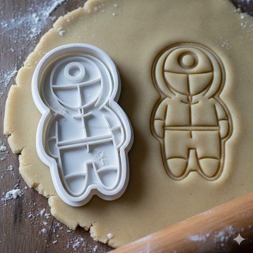 Emporte-piece squid game gardien - moule a biscuit artisanal 8 cm