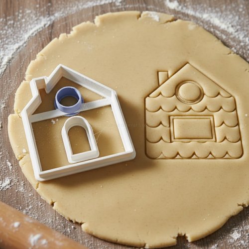 Emporte-piece maison artisanale 8 cm - moule biscuit pate sablee