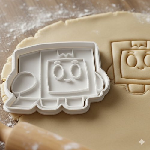 Emporte-piece robot box artisanal 8 cm - moule a biscuits original