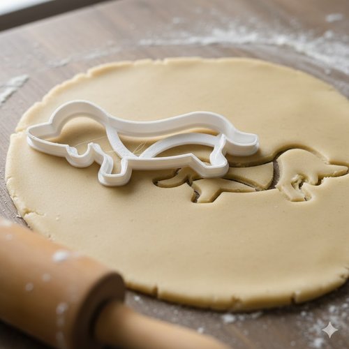 Emporte-piece teckel 8 cm - moule a biscuit chien artisanal