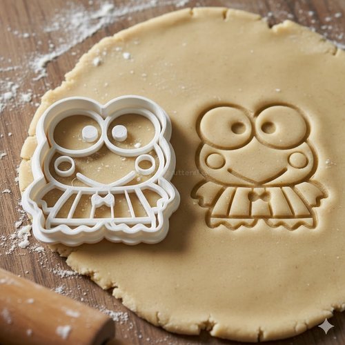 Emporte-piece grenouille keroppi 8 cm - moule biscuit artisanal