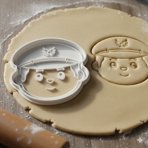 Emporte-piece policier 8 cm - moule a biscuit artisanal