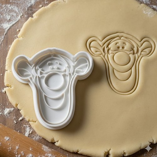 Emporte-piece tigrou 8 cm - moule a biscuit artisanal pour pâtisserie