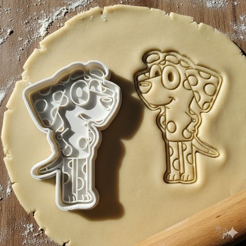 Emporte-piece chien bluey pour biscuits et pate a sucre - 8 cm