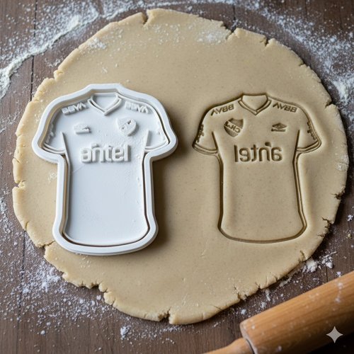 Emporte-piece maillot de foot uruguayen - moule biscuit 8 cm