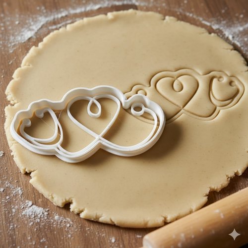 Emporte-piece stethoscope et coeur pour biscuits infirmiere medecin