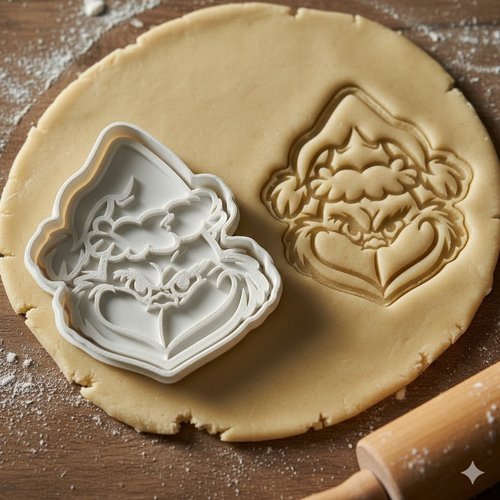 Emporte-piece grinch noel 8cm - moule biscuits et pate a sucre