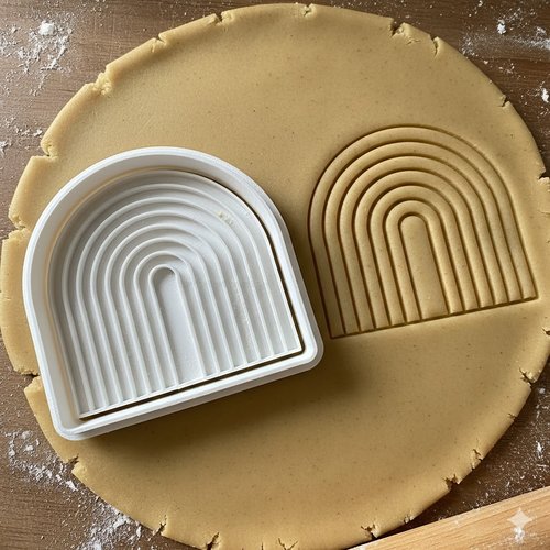 Emporte-piece arc-en-ciel 8 cm - moule a biscuits et pate sablee