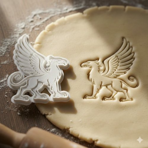 Emporte-piece griffon 8 cm - moule a biscuit creature mythologique