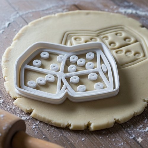 Emporte-pièce dés de casino - moule à biscuit artisanal 8 cm