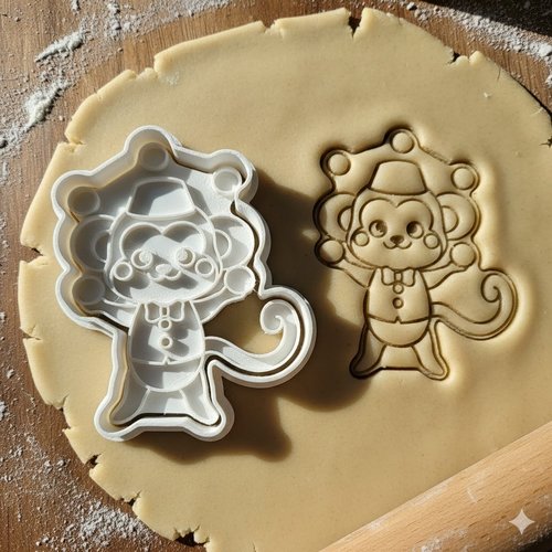 Emporte-piece singe circus 8cm - moule biscuit patisserie artisanale