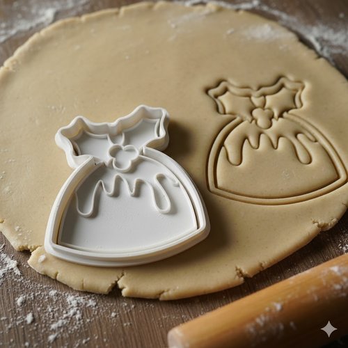 Emporte-piece pudding de noel 8 cm - moule patisserie artisanale