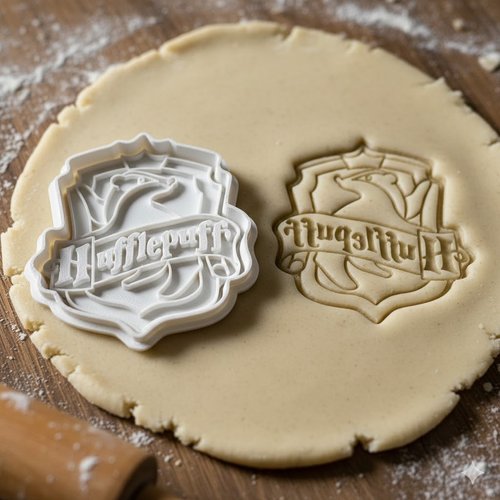 Emporte-pièce hufflepuff blaireau 8 cm pour biscuits et pâtisserie