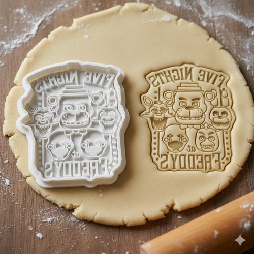 Emporte-pièce five nights at freddy's - moule biscuit fnaf 8cm