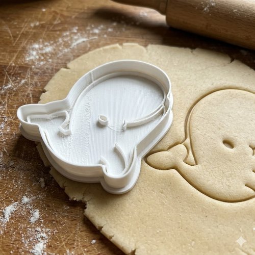 Emporte-piece baleine 8 cm - moule a biscuits et pate a sucre