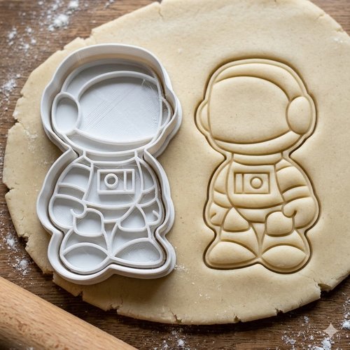 Emporte-pièce astronaute 8 cm pour biscuits et pâtisserie
