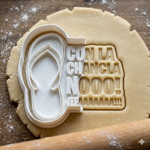 Emporte-piece chancla jefa pour biscuits et patisserie - 8 cm