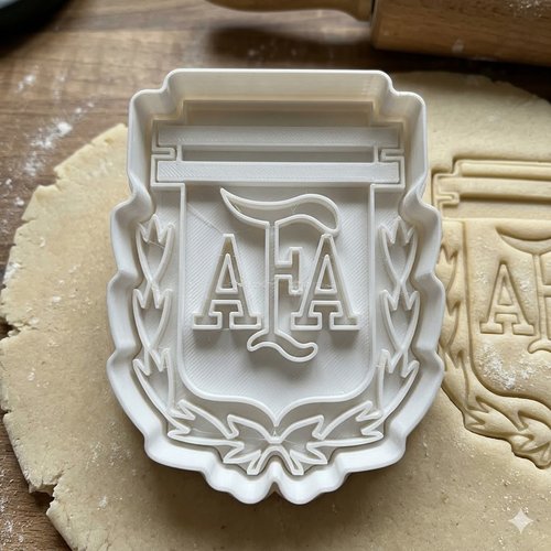 Emporte-piece afa argentine - moule a biscuits football 8 cm