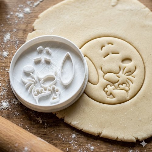 Emporte-piece chien et oiseau artisanal 8 cm - moule a biscuits