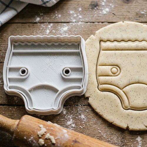 Emporte-pièce couche bébé 8 cm pour biscuits et pâte à sucre