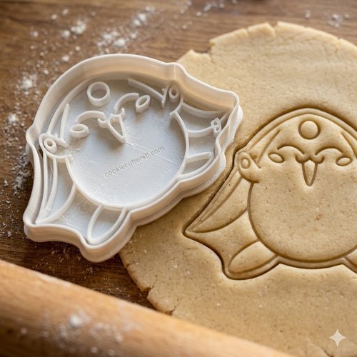 Emporte-pièce oiseau japonais 8 cm - moule biscuit artisanal noir