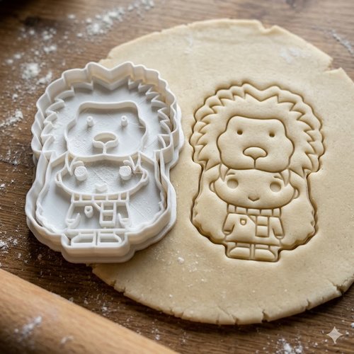 Emporte-pièce petit garçon déguisé en lion - moule biscuit 8 cm