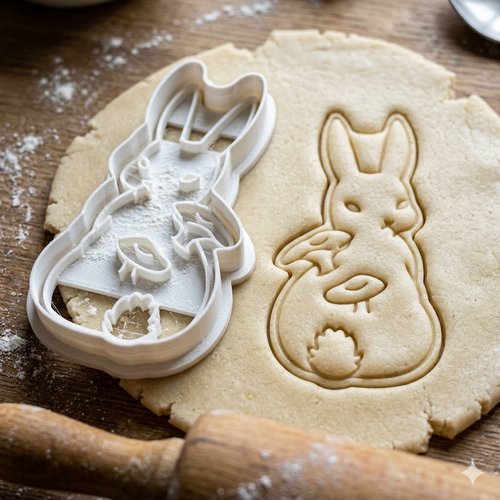 Emporte-piece lapin de paques 8 cm - moule a biscuit artisanal noir