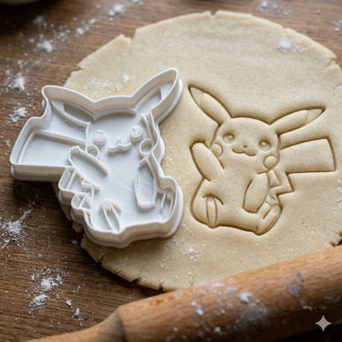 Emporte-piece pikachu 8 cm - moule a biscuits artisanaux