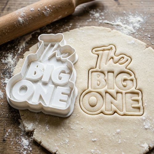 Emporte-pièce the big one 8 cm - moule biscuit premier anniversaire