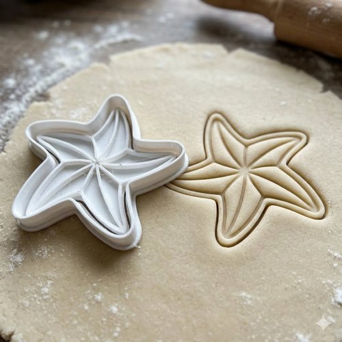 Emporte-pièce étoile de mer 8 cm - moule à biscuit artisanal