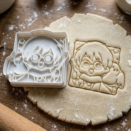 Emporte-piece sorcier et chouette 8 cm - moule biscuit artisanal