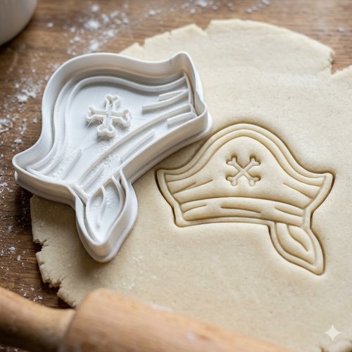 Emporte-piece chapeau de pirate 8 cm - moule patisserie artisanal
