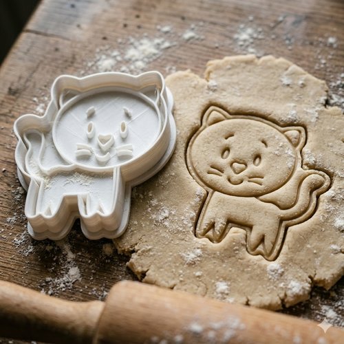 Emporte-piece chat artisanal 8 cm pour biscuits et patisserie
