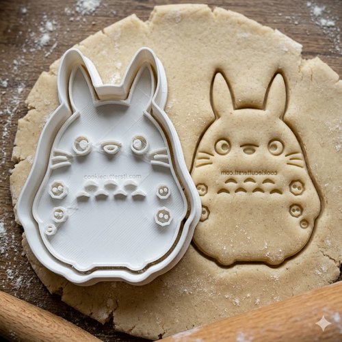 Emporte-piece totoro 8 cm - moule a biscuit artisanal pour patisserie