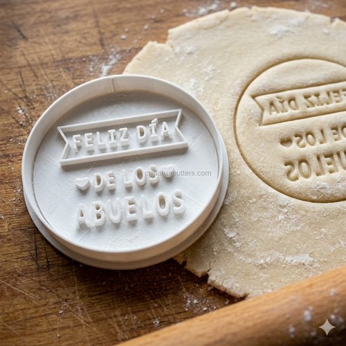 Emporte-pièce feliz día de los abuelos - moule à biscuit 8 cm