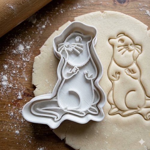 Emporte-piece loutre 8 cm - moule a biscuit artisanal pour patisserie