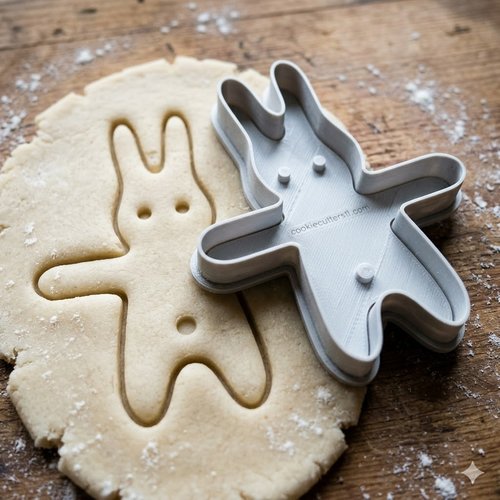 Emporte-piece lapin artisanal 8 cm - moule biscuit et pate a sucre