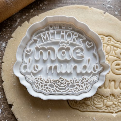 Emporte-pièce meilleure maman du monde - moule biscuits 8 cm
