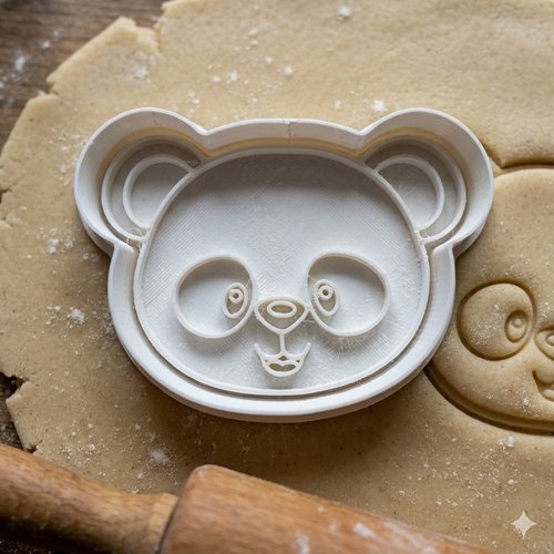 Emporte-piece panda 8 cm - moule a biscuit artisanal pour patisserie