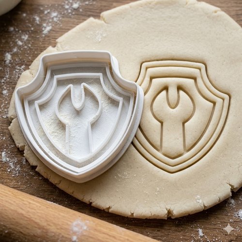 Emporte-pièce logo clé à molette 8 cm pour biscuits et pâtisserie