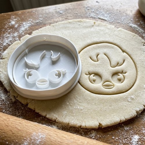 Emporte-piece bb chick - moule biscuit artisanal 8 cm