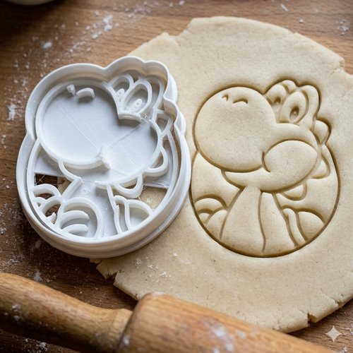 Emporte-piece dinosaure yoshi 8 cm - moule biscuit patisserie