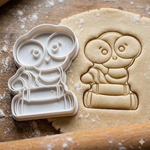 Emporte-pièce petit personnage 8 cm - moule à biscuit artisanal noir