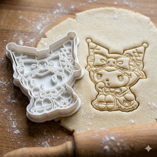 Emporte-pièce kuromi 8 cm - moule à biscuit artisanal personnage