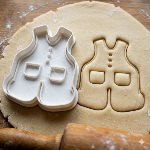 Emporte-piece salopette de bebe 8 cm - moule patisserie artisanale